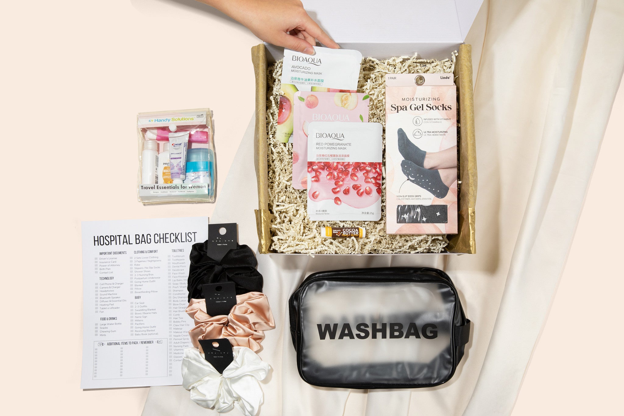Third Trimester Box- Hospital Bag Essentials Gift Set – Thoughtfully Curated for Moms-to-Be